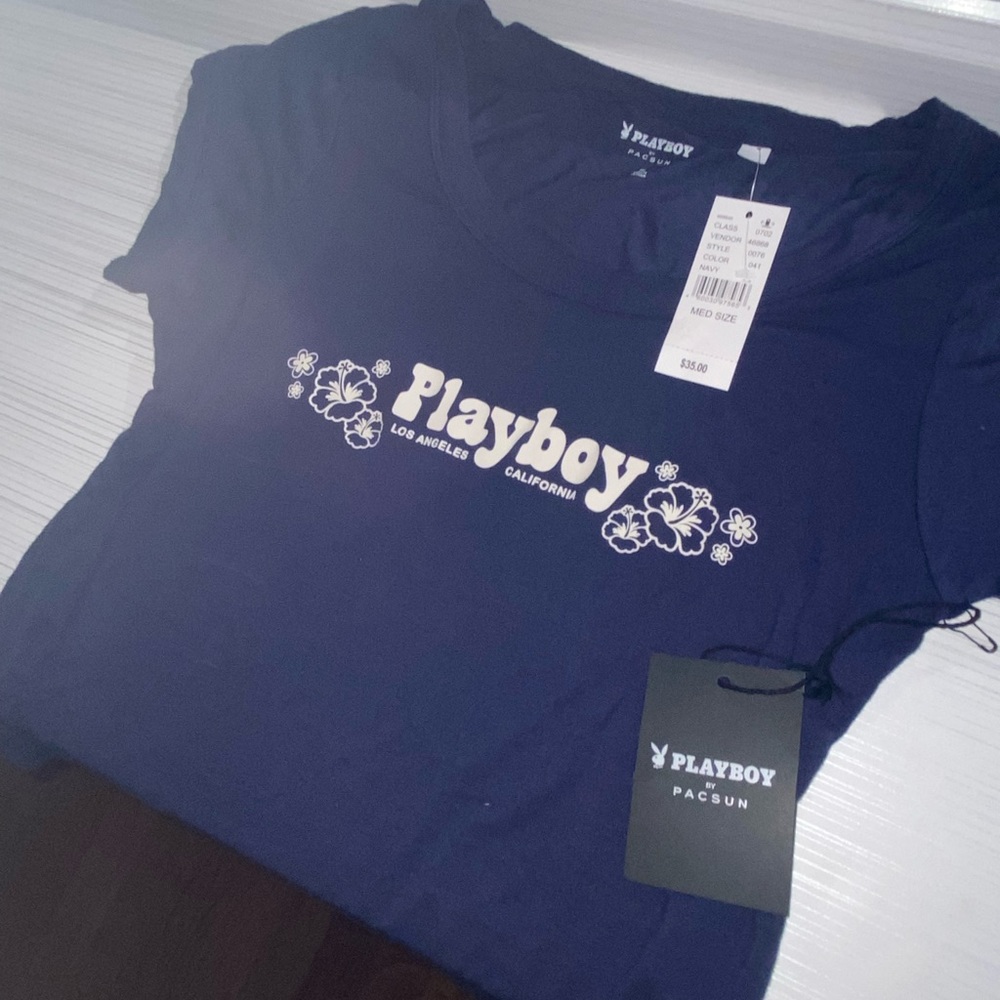 Playboy crop top, brand new